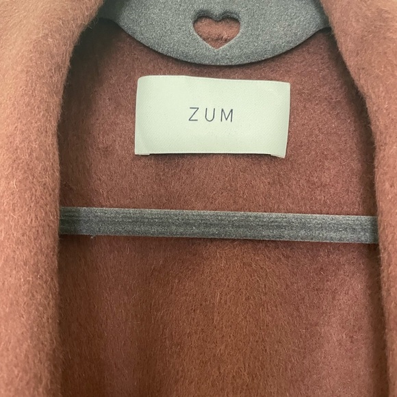 ZUM oversized Sheep Wool double face Belted Kimono Jacket coat S - Picture 8 of 9